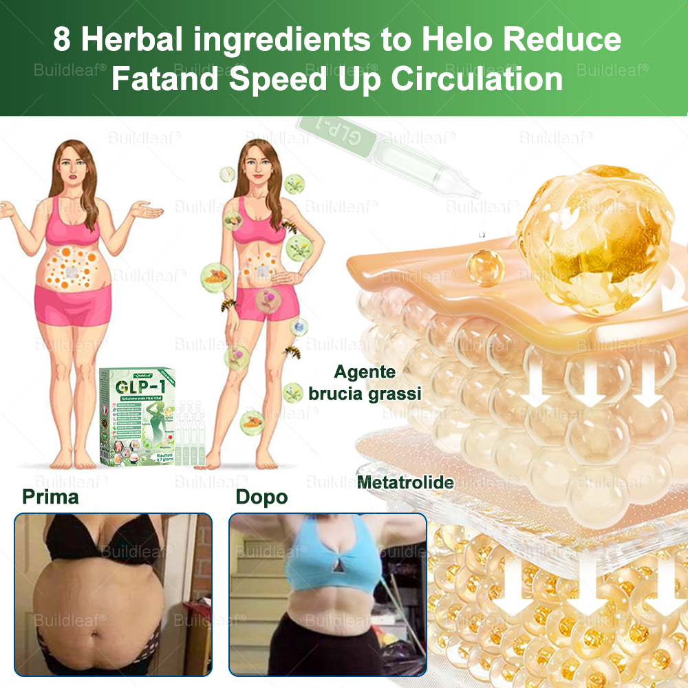 Negozio ufficiale | 👩‍⚕️BuildLeaf® GLP-1 8-in-1 Fit & Vital Soluzione Orale (Solo una volta al giorno, cambiamenti visibili in 7 giorni) ✅ Per obesità, salute cardiovascolare, diabete, apnea notturna, salute intestinale, problemi articolari e altro
