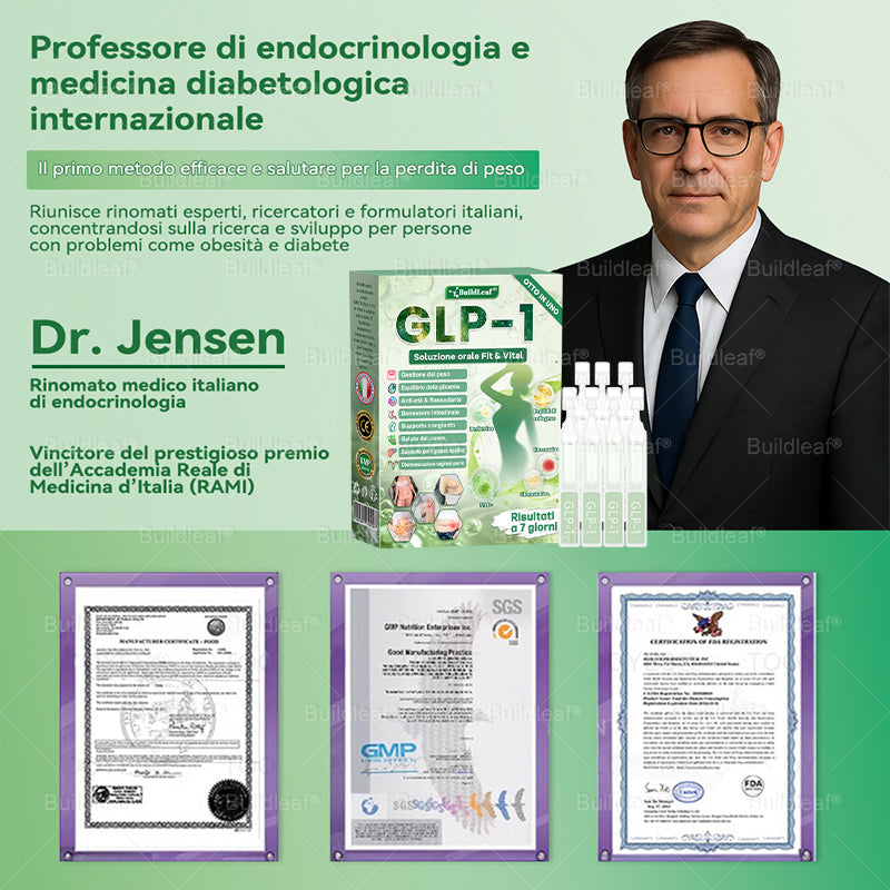 Negozio ufficiale | 👩‍⚕️BuildLeaf® GLP-1 8-in-1 Fit & Vital Soluzione Orale (Solo una volta al giorno, cambiamenti visibili in 7 giorni) ✅ Per obesità, salute cardiovascolare, diabete, apnea notturna, salute intestinale, problemi articolari e altro