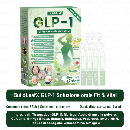 Negozio ufficiale | 👩‍⚕️BuildLeaf® GLP-1 8-in-1 Fit & Vital Soluzione Orale (Solo una volta al giorno, cambiamenti visibili in 7 giorni) ✅ Per obesità, salute cardiovascolare, diabete, apnea notturna, salute intestinale, problemi articolari e altro