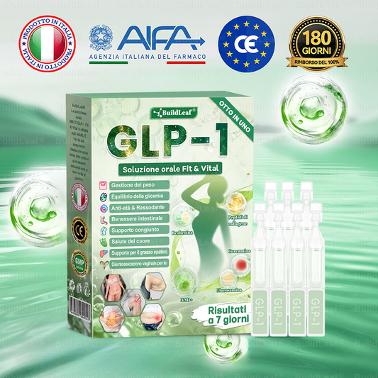 Negozio ufficiale | 👩‍⚕️BuildLeaf® GLP-1 8-in-1 Fit & Vital Soluzione Orale (Solo una volta al giorno, cambiamenti visibili in 7 giorni) ✅ Per obesità, salute cardiovascolare, diabete, apnea notturna, salute intestinale, problemi articolari e altro